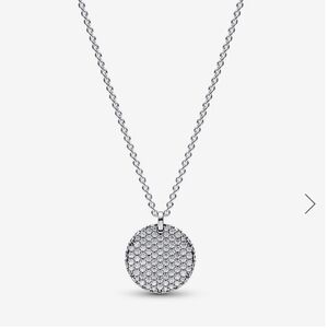 Pandora timeless pave round pendant